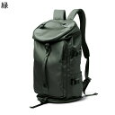 登山用リュックサック ザック 登山 円柱形 手提げ付き バッグ バックパック 撥水 大容量 ハイキングバッグ デイパック 人間工学 超軽量 収納 デイバッグ 通気性良 耐久 学校 アウトドア