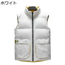 メンズ 中綿ベスト ハイネック ポケット付き ノースリーブ チョッキ 綿入れ 防寒ベスト パファーベスト 秋冬服 軽量 ダウンコットン 無袖コート 旅行 普段 ...