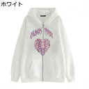 パーカー メンズ 長袖 ジップアップパーカー 春服 秋服 サブカルプリント 大きいサイズ アウター フード付き ジャケット ヒップホップ カジュアル おしゃれ おもしろ 韓国 プルオーバー ゴシックパンク ロック S-3XL