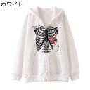 パーカー メンズ レディース スカルプリント 長袖 ジップアップパーカー 春服 秋服 サブカル 原宿系 ロック ストリート クールゴス 大きいサイズ アウター フード付き ヒップホップ カジュアル おしゃれ プルオーバー