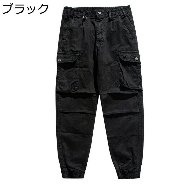 ガーコパンツ メンズ ワークパンツ デーパート 無地 シンプル マルチポケット アウトドア 大きいサイズ 裾リブ かっこいい ロングパンツ コットン カジュアル ファション ストリート系 男性 長ズボン ハイキング キャンプ