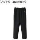 冬 裏起毛 イージーパンツ レディース 婦人 厚手 裏ボア ロングパンツ 秋 ウエストゴム カジュアル 大きいサイズ シンプル 無地 ハイウエスト シニア 着痩...