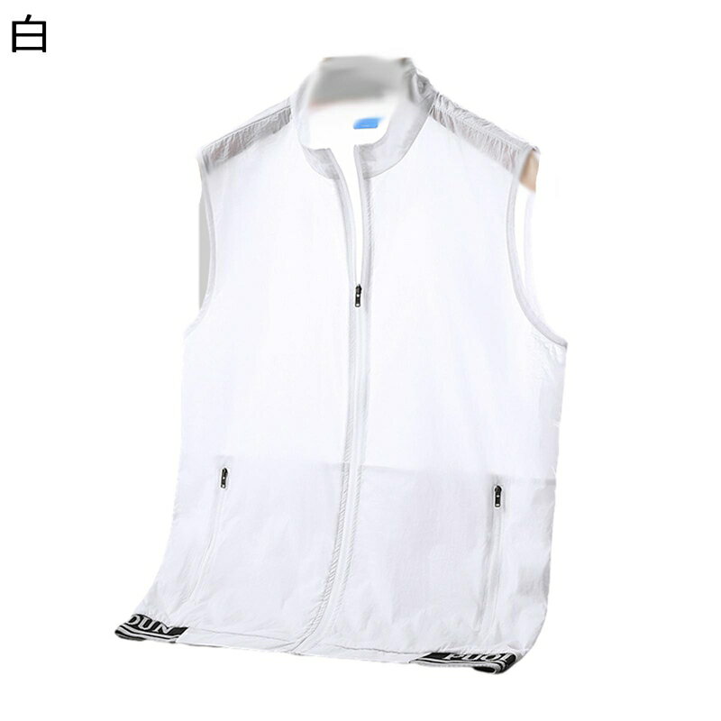 チョッキ メンズ メッシュベスト 冷感 夏服 ノースリーブ ファスナーポケット 大きいサイズ 薄手 運動..
