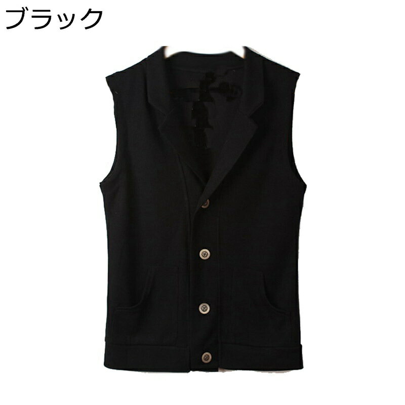 楽天parte1ビジネスチョッキ スーツベスト メンズ ジレベスト ニット ボタン 大きいサイズ 春夏服 重ね着 無袖 Vネック ノースリーブ 薄い 紳士服 軽量 多機能 柔らか 通勤通学 無地 フォーマル アウトドア
