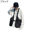 チェストバッグ フィッシングベスト メンズ 四季 チェストリグ ベルト調整可能 ベストバッグ ノースリーブ ジレ カメラマン 釣り チョッキ 速乾通気 レイヤード 作業着 キャンプ 耐磨耗性