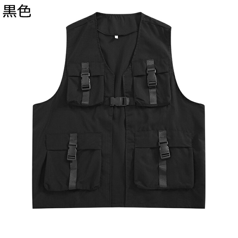 フィッシングベスト ジレ メンズ 袖なし 夏秋用 ポケット付き ストラップ ゆったり 作業服 多機能 サマーベスト 無地 撮影 通勤 普段着 登山用 作業 カジュアル おしゃれ 前開き 防風 撥水 男女兼用