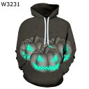パーカー メンズ フード付き ハロウィン プルオーバー 3Dプリント 親子 秋 オーバーサイズ 長袖 アウター お洒落 ペアルック スウェットパーカー 軽い 柔らかい 快適 スポーツ 旅行 ストリート系