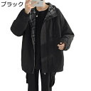 カーゴジャケット メンズ カジュアルジャケット フード付き ショート丈 防水 防寒防風 トップス 長袖 大きいポケット シンプル 軽量 大人 おおきいサイズ か...