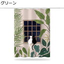 シャワーカーテン 猫 ねこ リーフ 星空 透明 バスカーテン 風呂カーテン 厚手 撥水 ビニールカーテン 180cm丈200cm丈 フック バスルーム用 防カビ 軽量速乾 かわいい 上品 遮像 防寒 浴室に 変形しない グリーン