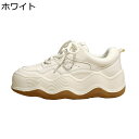 厚底 スニーカー プラットフォーム レディース ローカット ウォーキン ジョギング 防滑 クッション性 撥水 着脱簡単 幅広 美脚 甲高 足長効果 4.5cmUP 普段 可愛い 通勤 外出 秋冬用 無地