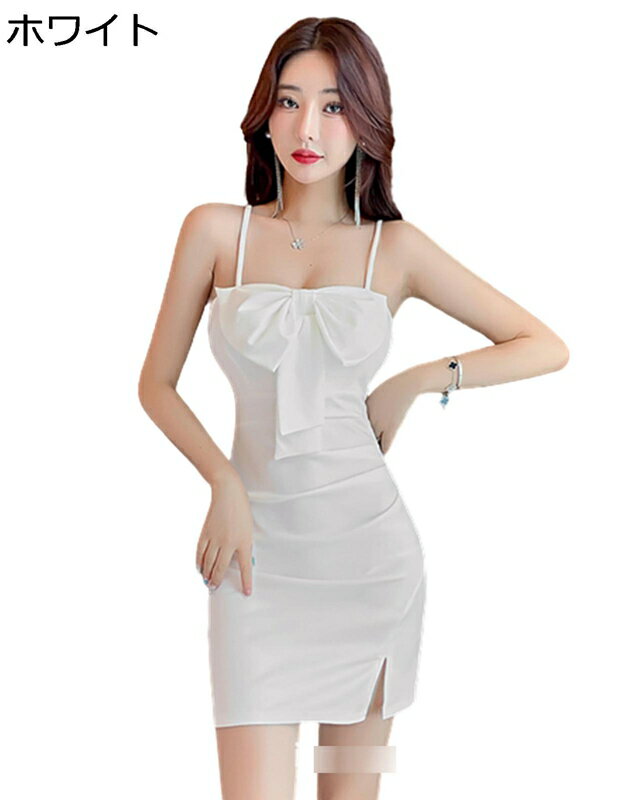 ワンピース クラブドレス 膝上 蝶結び ストラップ ギャザ カシュクール ミニワンピ タイトドレス vネック ベアトップ セクシー きれい フェミニン レディース 春夏秋 ハイウエスト お呼ばれ クラブ ドレス