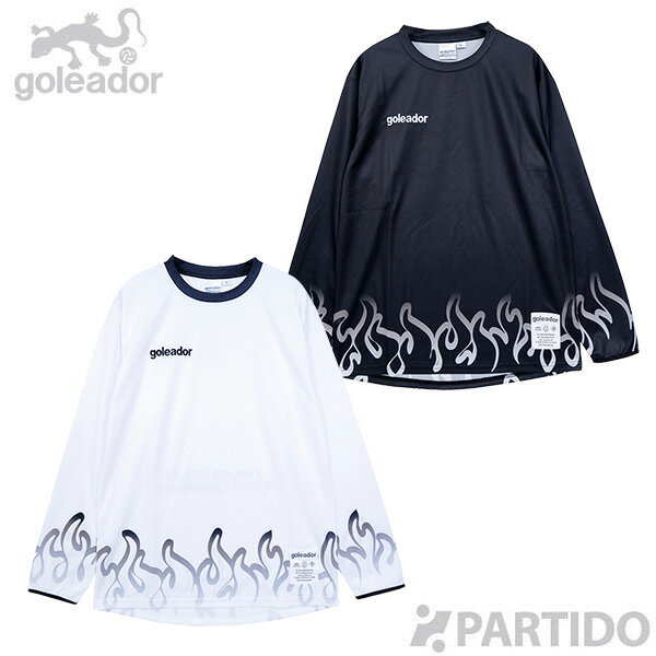 【マラソン期間中ポイント10倍】 【メール便送料無料】 ゴレアドール goleador G-2650 ファイアーパターン ロングプラティクスシャツ 【サッカー フットサルウェア】
