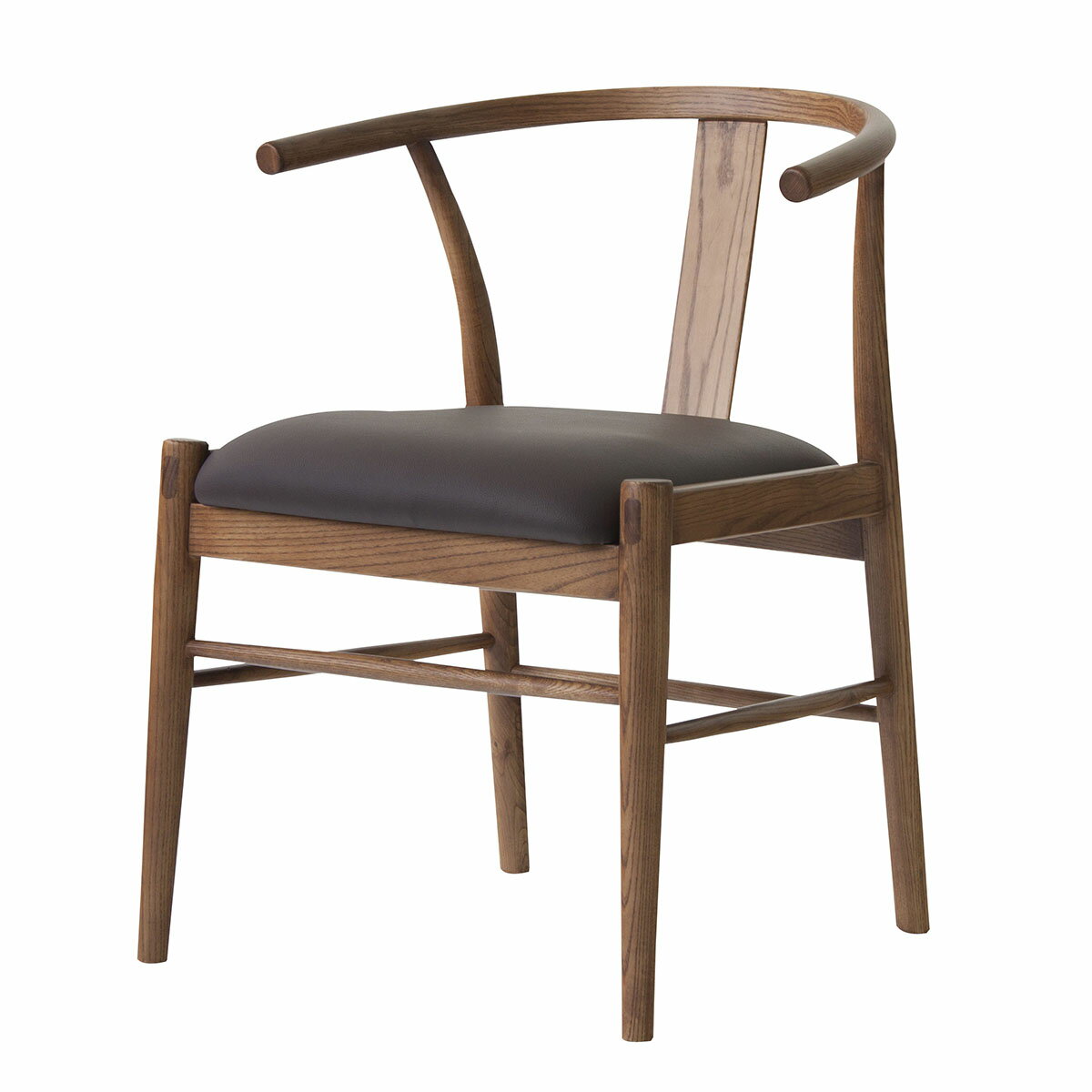 ダイニングチェア東谷レントチェアW55×D52.5×H71×SH45ブラウンA2-2124985155205189アンティークイス肘付きショートアーム木落ち着いたシック完成品おしゃれレトロビンテージ風無垢あたたかみ木目ブラウン茶丸みのある背もたれ天然木の風合いアッシュ ウレタン塗装 合皮