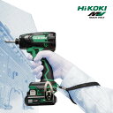 HiKOKI ハイコーキ 10.8V コードレス静音インパクトドライバ WHP12DA(2LS) リチウムイオン電池(BSL1240M)×2個・急速充電器(UC...