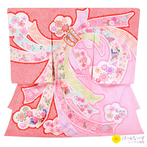 お宮参り【産着】 女の子 記念撮影 レンタル ベビー 赤ちゃん 初着 お祝い 桜 赤 和柄 疋田 ピンク フルセット 0016【往復送料無料】【産着レンタル】花うさぎ【きものレンタル】【レンタル和装】【レンタル】 お宮参り【産着】 女の子 記念撮影 レンタル ベビー 赤ちゃん 初着 お祝い 桜 赤 和柄 疋田 ピンク フルセット 0016【往復送料無料】【産着レンタル】花うさぎ【きものレンタル】【レンタル和装】【レンタル】