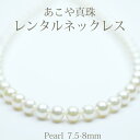 【ネックレスレンタル4日間】レンタル 真珠ネックレス 073 あこや本真珠(7.5mm-8.0mm珠) イヤリング/ピアスセット【往復送料無料】【ジュエリーレンタル】【パールレンタル】【レンタルジュエリー】{BM}{BL} 【レンタル】(4)