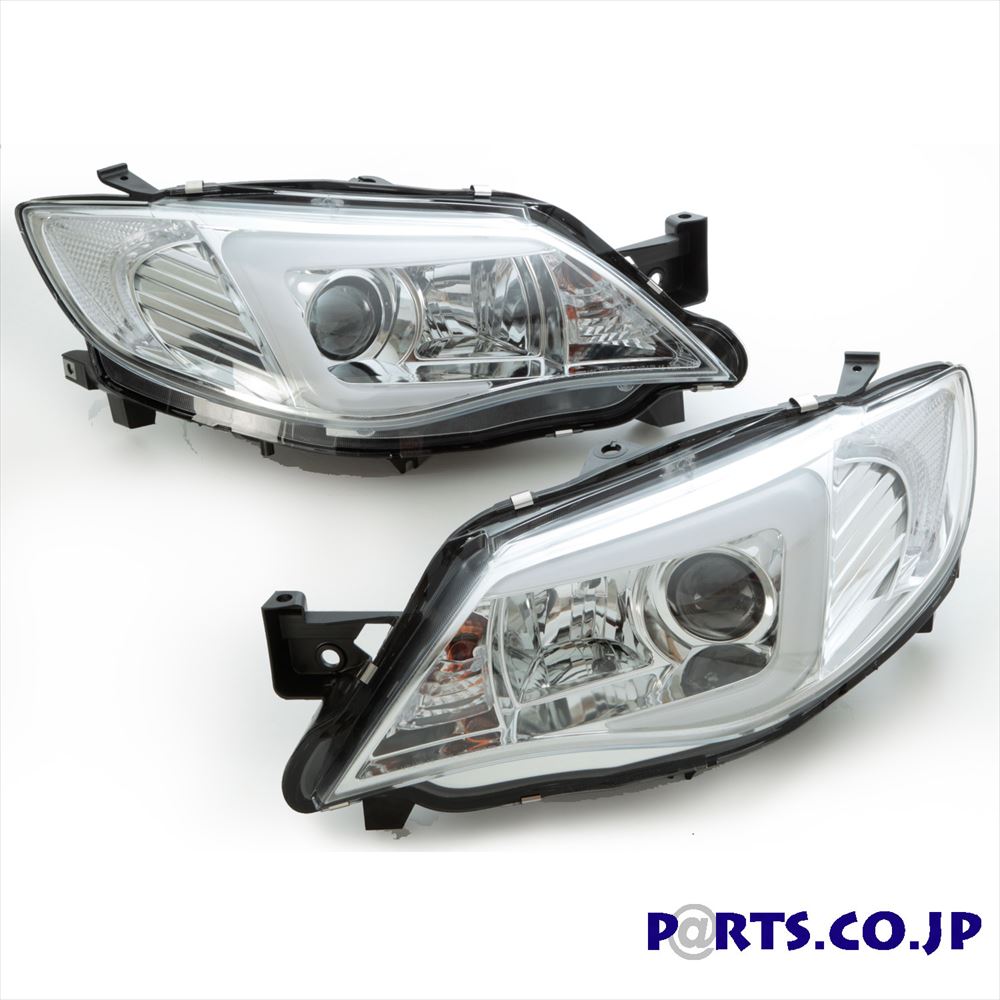 楽天PARTSDRLスタイル プロジェクター ヘッドライト クローム インナー 08-14 GE/GH/GR/GV インプレッサ　4D/5D　HID車
