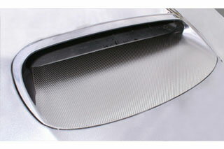 スバル インプレッサ マジカルカーボン ボンネットダクト シルバー GRB インプレッサWRX-STi(2007/6～2011/1)