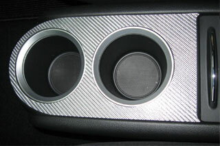 ホンダ ストリーム マジカルカーボン ドリンクホルダー シルバー RN6～9 ストリーム(2009/6～)