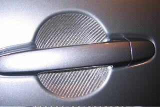 トヨタ カローラルミオン マジカルカーボン ドアノブガード シルバー ZRE/NZE150N系 カローラルミオン(2007/10～)