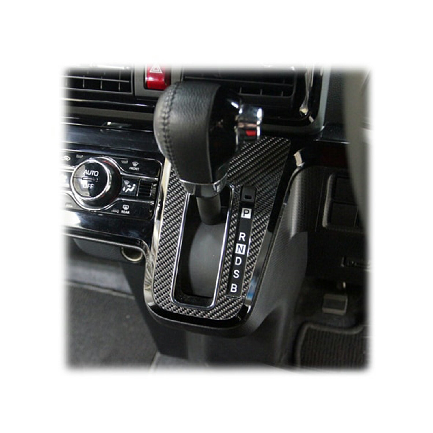 マジカルカーボン シフトパネルシルバー ダイハツ ダイハツ タントカスタム LA650S系 2019.7〜2022.9※MC前