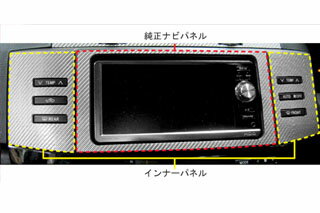 トヨタ マークX マジカルカーボン 純正ナビパネル ガンメタ GRX120系 マークX(2004/11～2006/9)