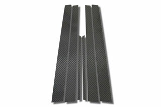 三菱 ランサー マジカルカーボン ピラーセット ブルー CD/CE9A ランサーエヴォリューション1.2.3(1992/11～1995/2)