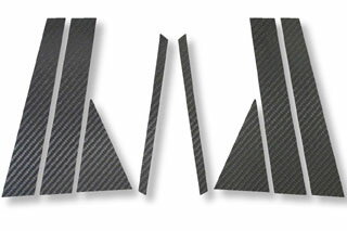 マツダ アクセラ マジカルカーボン ピラーセット ピンク BK3P アクセラスポーツ(2006/6～)