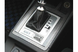 三菱 ランサー マジカルアートレザー シフトパネル レッド CZ4A MC前期 ランサーエヴォリューションX (2007.10～2008.09）