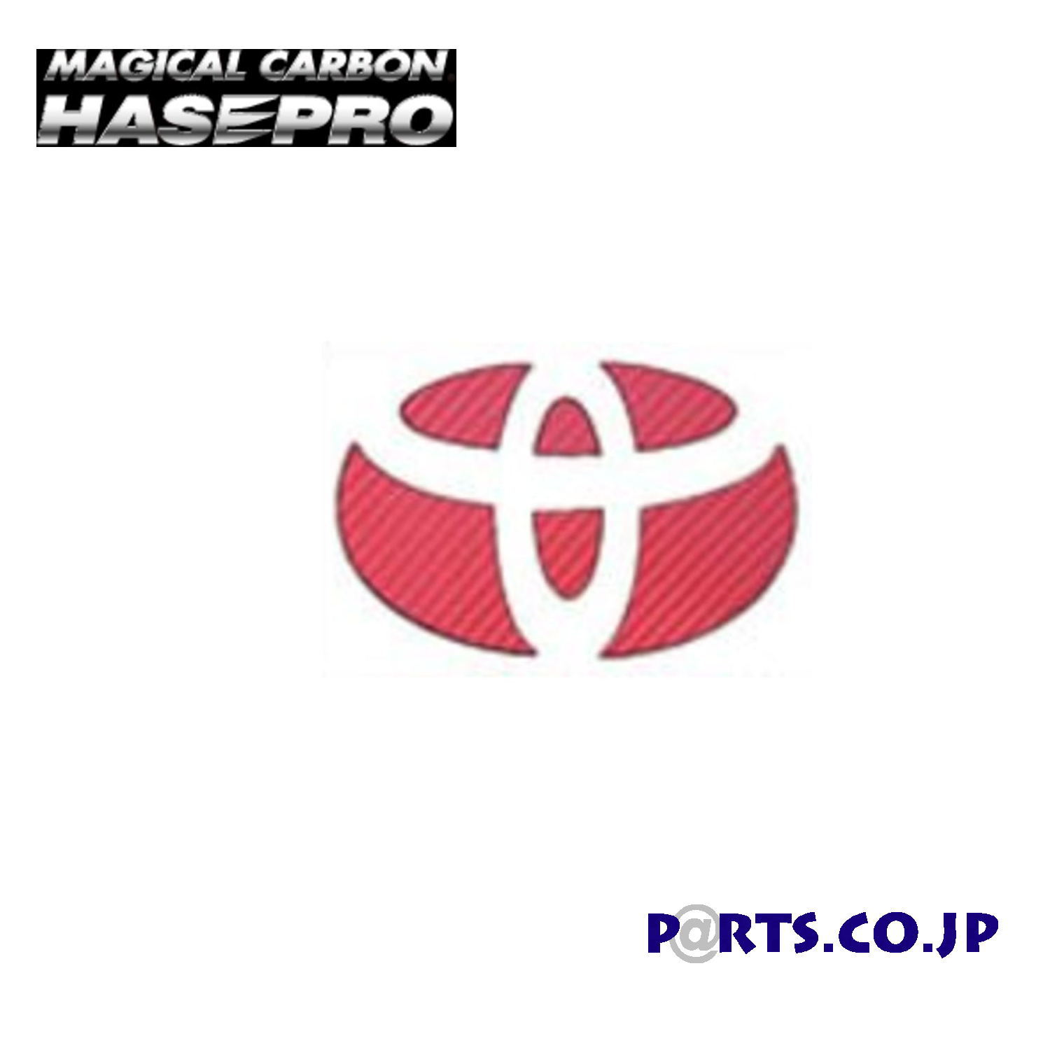 トヨタ ファンカーゴ マジカルカーボン リアエンブレムシート レッド NCP20/25系 ファンカーゴ(2000/8～2005/9)