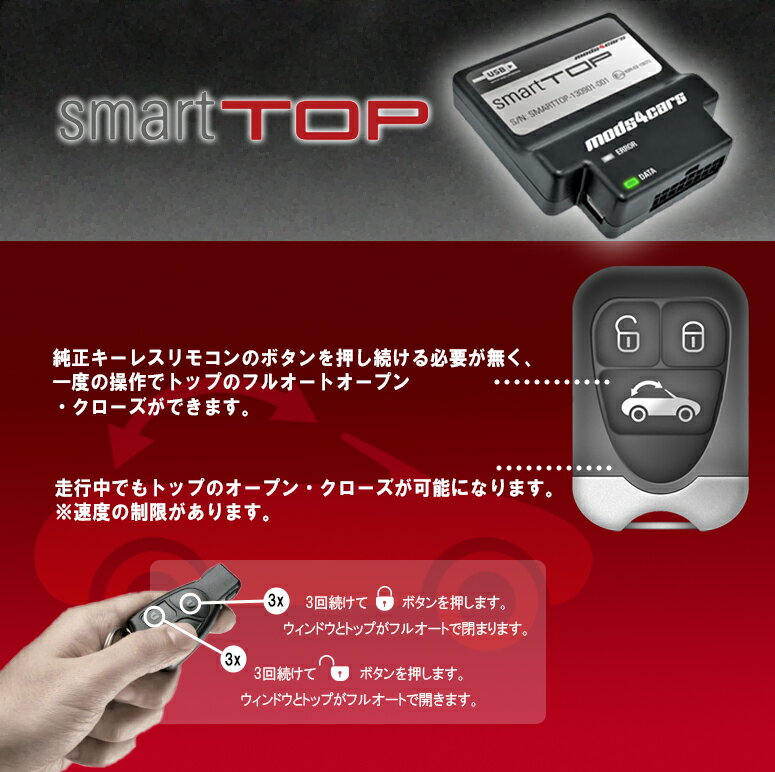 メーカー保証付 正規品 SMART TOP スマートトップ 2004- メルセデス・ベンツ SLK (R171)