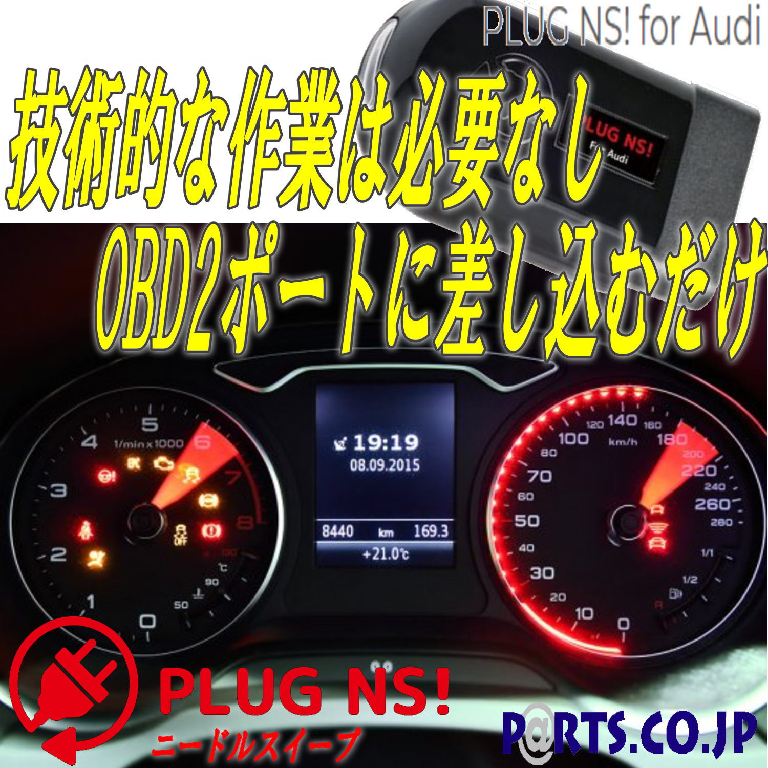 アウディ Audi A1 (8X) All Model ニードルスイープ コーディング OBD2ポート レーシー 演出