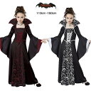 中世ヨーロッパ貴族 魔女 悪魔 女の子 子供 吸血鬼 バンパイア ハロウィン衣装 巫女 ワンピース 宮廷装 ハロウイン コスチューム バンパイア コ