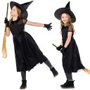 魔女 コスプレ衣装 ハロウィン 子供ワンピース 魔女 女の子 エレガント ワンピースコスプレ衣装 魔法使い ウィッチ デビル 魔法師 仮装ドレス