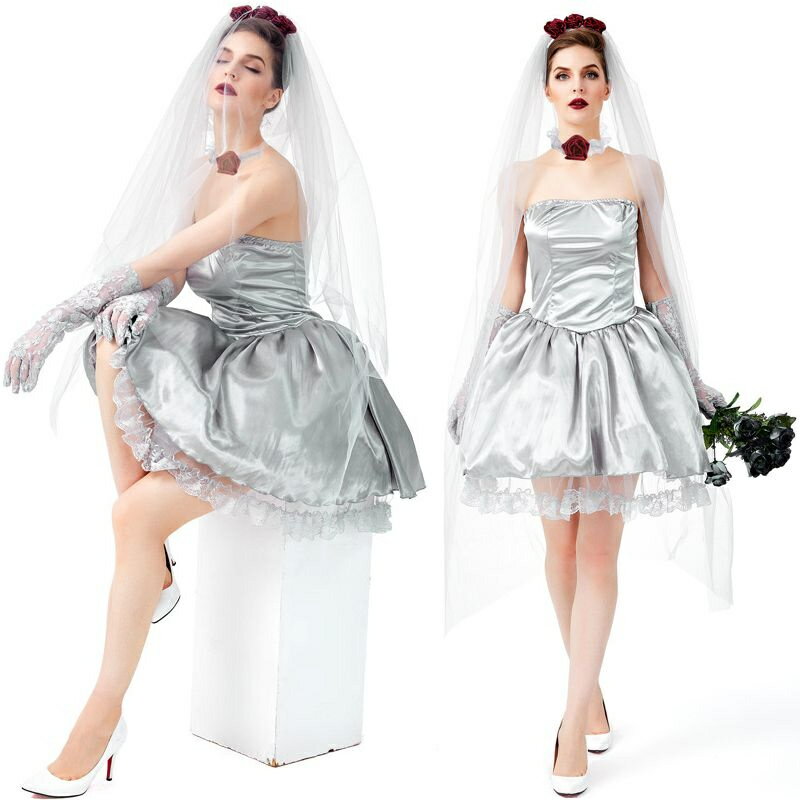 ハロウィン 花嫁 ゾンビ 仮装 ゴースト レディース 幽霊 ゾンビ コスプレ衣装 吸血鬼 衣装 おばけ 演出服 仮装 ハロウィン衣装 コスチューム 大