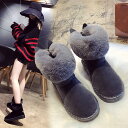 ムートンブーツ レディース 滑りにくい靴 スノーブーツ ミドルブーツ ショートブーツ ウサギ耳 ボアブーツ ファーブーツ 裏ボア 裏起毛 暖かい 履きやすい 歩...