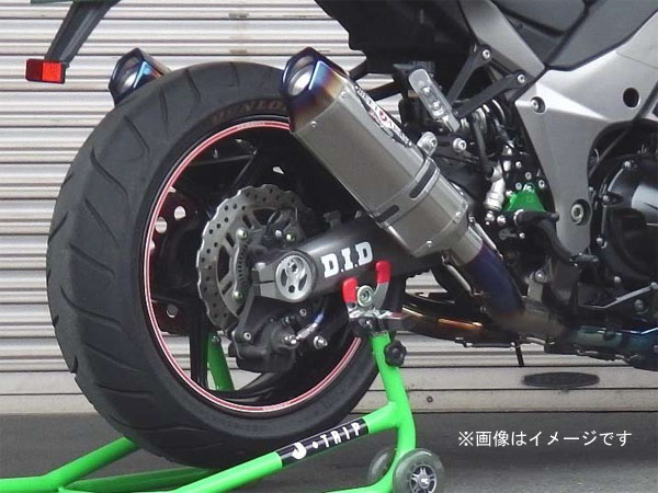 BEET Ninja1000 マフラー NASSERT Evolution TypeII UP T2(アップ仕様)　マフラー[ブルーチタン]Ninja1000(ニンジャ1000)/ABS '14〜用0223-KC4-BL