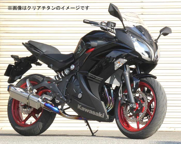 BEET Ninja400(ニンジャ400)'14〜用　NASSERT Evolution Typeフルエキゾーストマフラー[ブルーチタン]　0227-KC9-BL