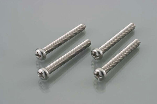 【11月29日出荷】キタコ ナベコネジ(ステンレス) 4X35 4PC　0900-042-00004