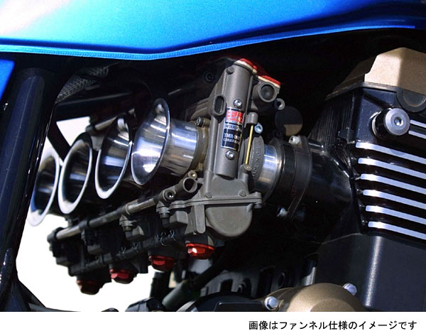 ヨシムラ ZRX1100/1200用　MIKUNI TMR-MJN38キャブレター/DUAL STACK FUNNEL仕様　768-297-3002