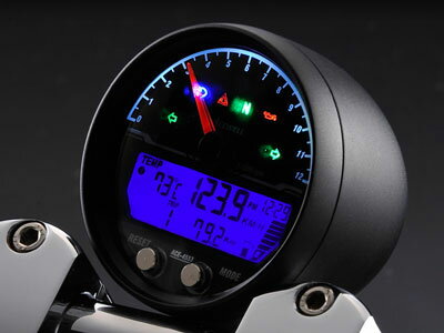 ACEWELL 多機能デジタルメーター ACE-4553AB(12000rpm/メッキ) ACE-4553CP