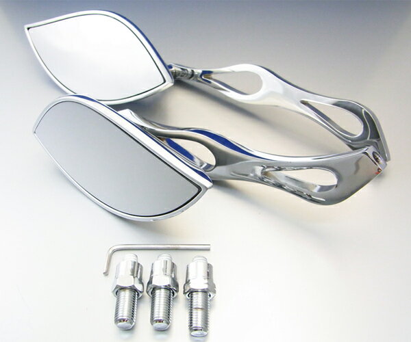 AZZU(アッズ) 2本セット　カスタムミラー M10(正/逆付属) AZ-101-043