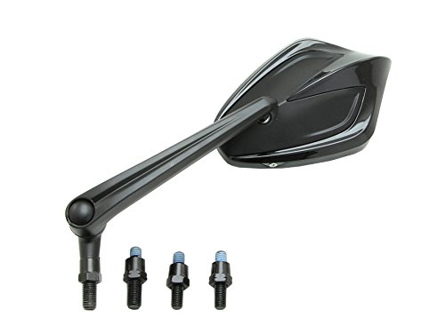 【×欠品中 要納期確認】ハリケーン タロンミラー ブラック 汎用　1ヶ　左右共用 HA6251B