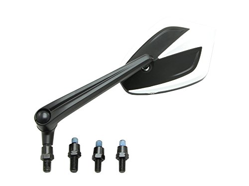 【×欠品中 要納期確認】ハリケーン タロンミラー ホワイト 汎用　1ヶ　左右共用 HA6251W