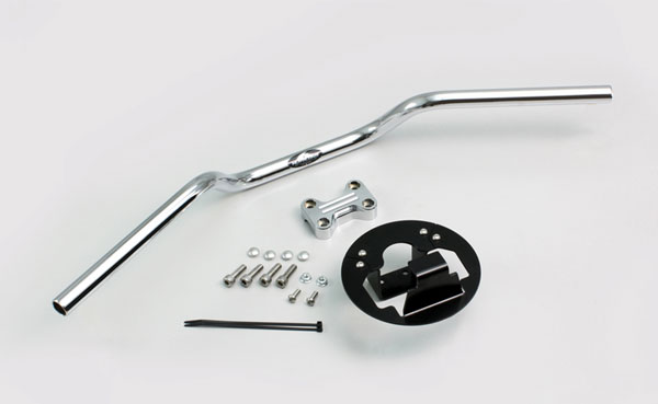 【×欠品中 要納期確認】ハリケーン T-MAX530用　ヨーロピアン1型 ハンドルKIT[クロームメッキ]　HBK672