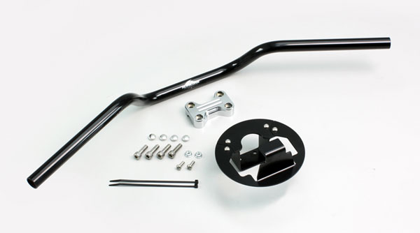 【×欠品中 要納期確認】ハリケーン T-MAX530用　ヨーロピアン1型 ハンドルKIT[ブラック]　HBK672B