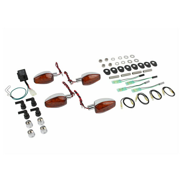 POSH Faith ライトウエイトLEDウインカーキット(メッキ/オレンジ) MT-09 TRACER(〜'16) P065251