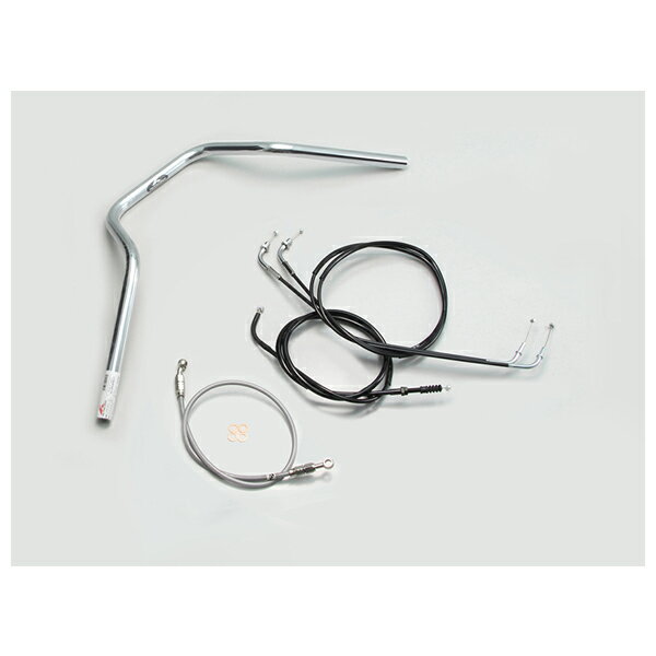 【×欠品中 要納期確認】ハリケーン POLICE 4型 ハンドルSET [クロームメッキ] エストレヤRS('95〜'06) H716-068C