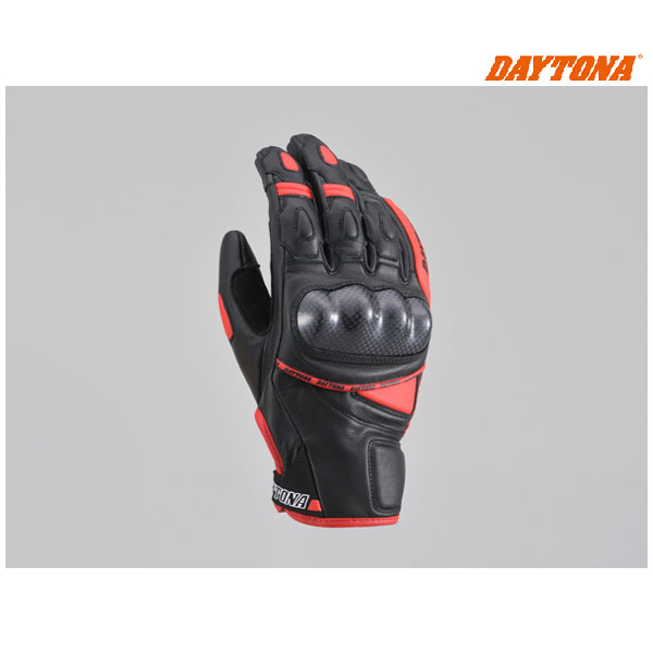 【12月2日出荷】デイトナ HBG-036 スポーツショートグローブ[ブラック/レッド Lサイズ] 15823