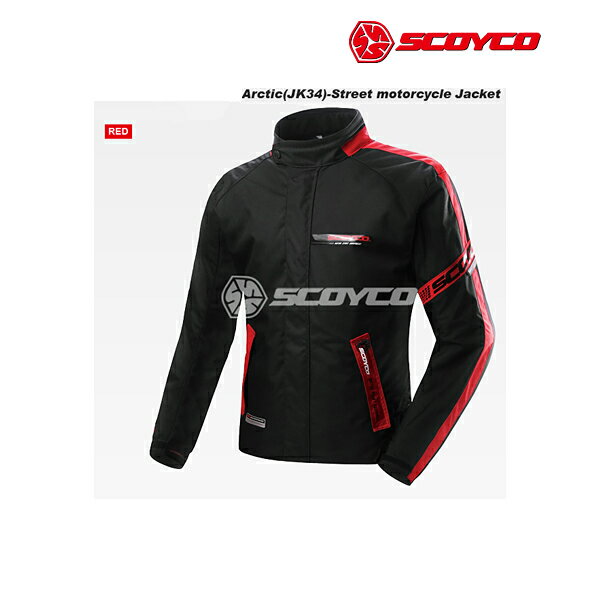 SCOYCO(スコイコ) JK34 ARCTIC ウィンタージャケット[レッド/2XLサイズ] JK34-RD-2XL